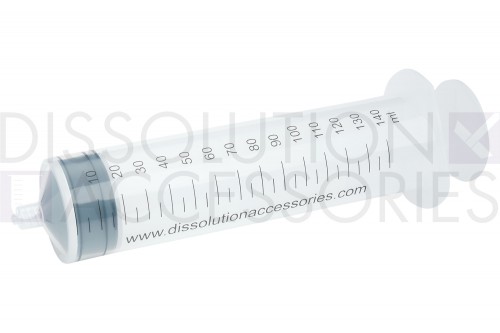 PSSYR-DA140LL-Dissolution-Accessories-Single-Polyethylene-140mL-DA-Luer-lock-Syringe